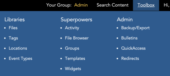 CMS Toolbox