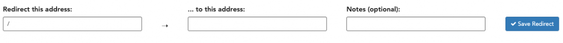 Add Redirects UI