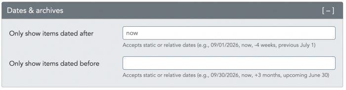 new date filtering help text